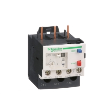 TeSys Deca overload relays Schneider Electric 이전 이름은 TeSys LRD입니다. 최대 150A(75kW/400V)의 모터 과부하로부터 보호하기 위해 TeSys Deca 접촉기 및 회로 차단기 와 조정된 열 계전기