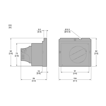 LV429337 - direct rotary handle, Compact NSX 100/160/250
