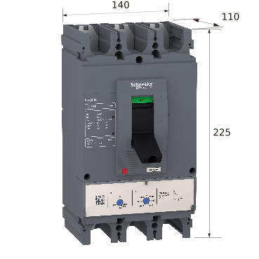 LV540306 - EasyPact CVS400F circuit breaker, 36 kA at 415
