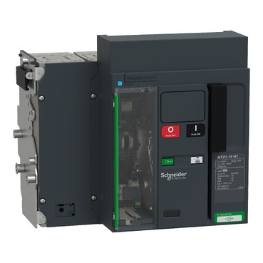 MTZ116_H12E4PMDHH Ilmankatkaisin, MasterPacT MTZ1 16H1 ulosvedettävä, 4P, 1600A, 42KA/440VAC, MicroLogic 2.0E aktiivinen, manuaalinen