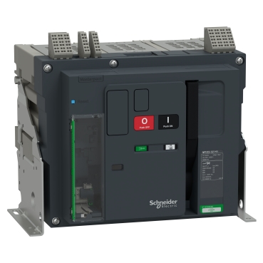 MTZ232_H12E3PMFHH Air Circuit Breaker, MasterPacT MTZ2 32H1 Fixed, 3P, 3200A, 66KA/440VAC, MicroLogic 2.0E Active, Manual