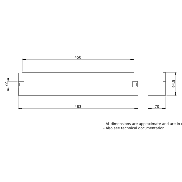 PrismaSeT_LVS03120_Mounting Plate For Vertical Isft100