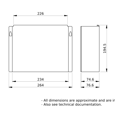 PrismaSeT_LVS03125_Mounting Plate For Vertical Isft250, W = 250 Mm