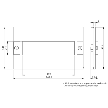 PrismaSeT_LVS03213_Modular Front Plate 3M W250