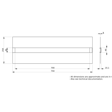 Placca 503 Piastra da Parete con Connessione HDMI Integrata F/F