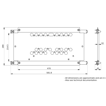 LVS03428 - MOUNTING PLATE SOURCE CHANGEOVER NSX/INS/INV 250 3P/4P