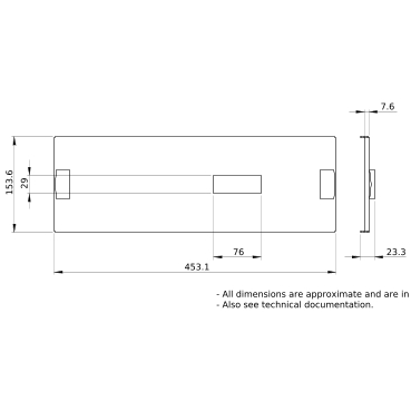 PrismaSeT_LVS03611_Front Plate For Horizontal Ns250, With Toggle, 3P