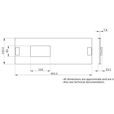 PrismaSeT_LVS03651_Front Plate For Horizontal Ns630, With Toggle, 3P