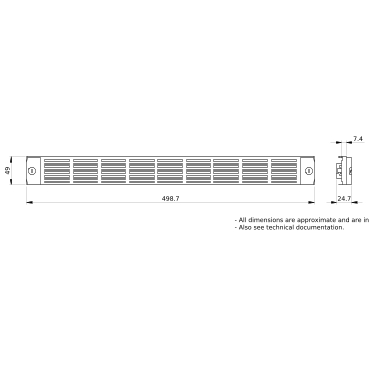 PrismaSeT_LVS03891_IP30 Ventilated Front Plate 1M