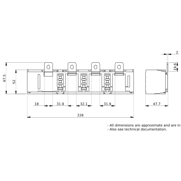 PrismaSeT_LVS04018_Linergy Fm 4P Dis.Block 160A 12M 27Holes