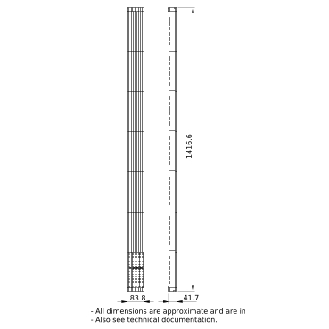 PrismaSeT_LVS04128_Linergy Bw 4P Ipxxb Insulated Busbar 400A W1400