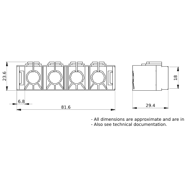 PrismaSeT_LVS04150_8 Ipxxb Covers/ Linergy Bw Insulated Bb