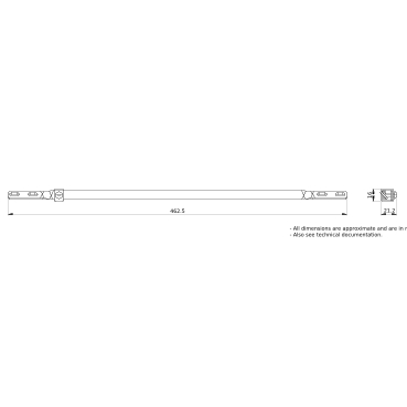 PrismaSeT_LVS04201_12 X 3 Mm Direct Earth Bar With 1 Terminal 35² W330 Linergy Tb