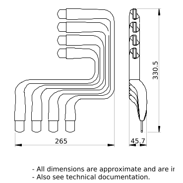 PrismaSeT_LVS04445_Connection For Horizontal Ns250-Inv400