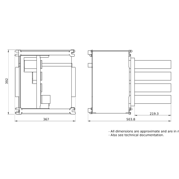 PrismaSeT_LVS04484_Connection Transfer Assembly For Horizontal Ns1600, 4P