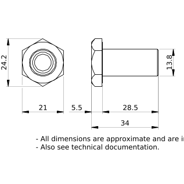 PrismaSeT_LVS04645_20 Screw/Joint 2X10Mm Linergy Bs Hz/V Bb