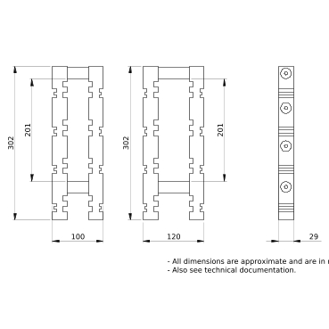 PrismaSeT_LVS04662_5/10Mm Busbars Free Support