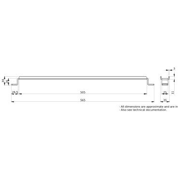 tosuページ LVS04668 - Rozdzielnice PrismaSet, wspornik szyn zbiorczych