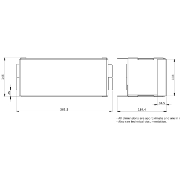 PrismaSeT_LVS04953_Form 4 Cover For Connection Transfer Assembly, 3 Modules