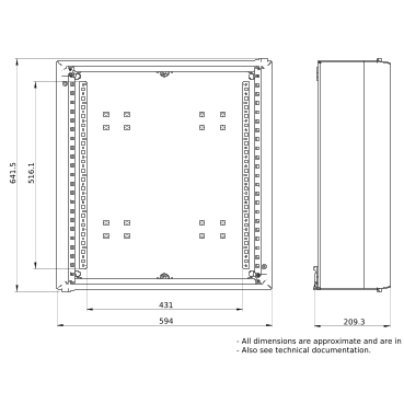 PrismaSeT_LVS08104_Wall-Mounted Encl.W600 12M  IP30