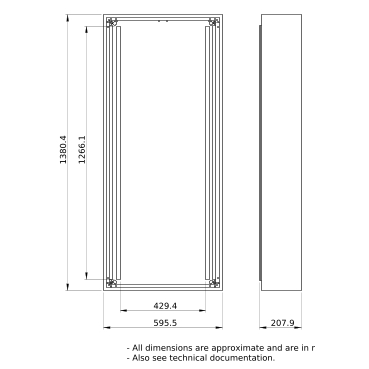 PrismaSeT_LVS08109_Wall-Mounted Encl.W600 27M  IP30