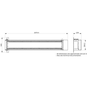 PrismaSeT_LVS08274_Floor-Stand.Duct W300 33M IP30