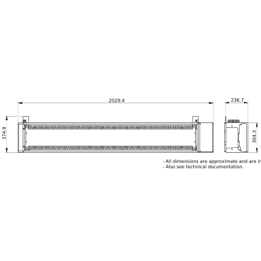 PrismaSeT_LVS08275_Floor-Stand.Duct W300 36M IP30