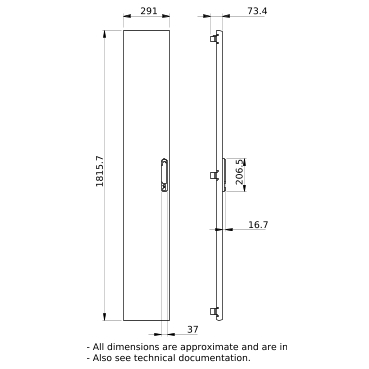 PrismaSeT_LVS08285_Plain Duct Door W300 36M IP30