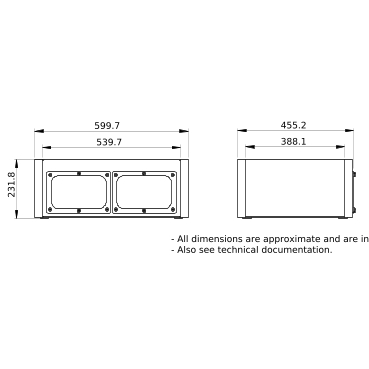 PrismaSeT_LVS08302_Wall-Mounted Encl.W600 7M  Ip55