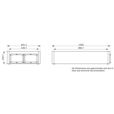 PrismaSeT_LVS08305_Wall-Mounted Encl.W600 19M  Ip55