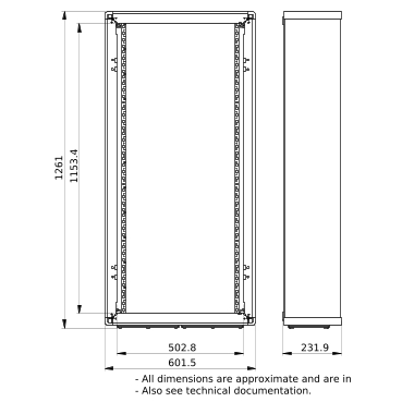 PrismaSeT_LVS08306_Wall-Mounted Encl.W600 23M  Ip55