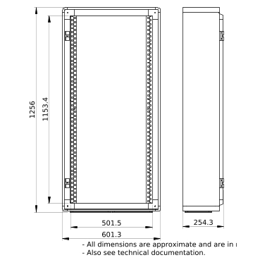 PrismaSeT_LVS08316_Extension Encl. W600 23M  IP55
