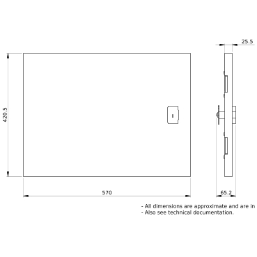 PrismaSeT_LVS08322_Ip55 Plain Door 7M