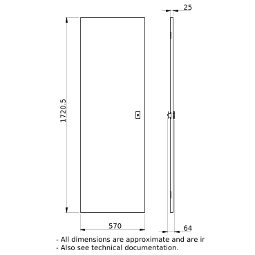 PrismaSeT_LVS08329_Ip55 Plain Door 33M