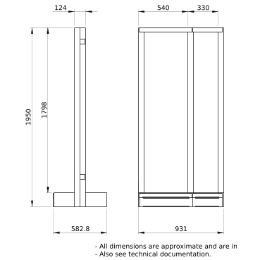 PrismaSeT_LVS08393_Ip55 Plinth Cover Panels, W = 600 Mm