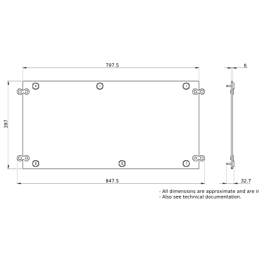 PrismaSeT_LVS08458_IP55 Plain Roof W800 D400