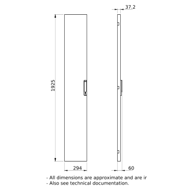 PrismaSeT_LVS08513_IP30 Plain Door W300