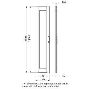 PrismaSeT_LVS08534_IP30 Transparent Door W400