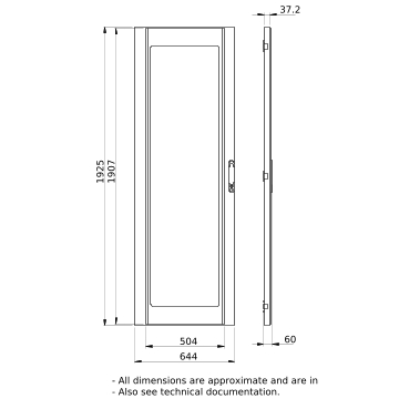 PrismaSeT_LVS08536_IP30 Transparent Door W650