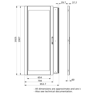 PrismaSeT_LVS08538_IP30 Transparent Door W800