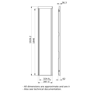 PrismaSeT_LVS08574_IP30 Cover Frame W400