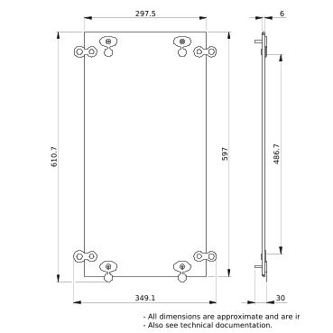 PrismaSeT_LVS08653_Ip55 Plain Roof W300 D600