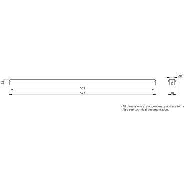 PrismaSeT_LVS08776_Cable Tie Supports (4), W = 650 Mm