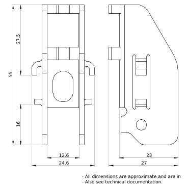 PrismaSeT_LVS08866_Cable Tie Support Adapter