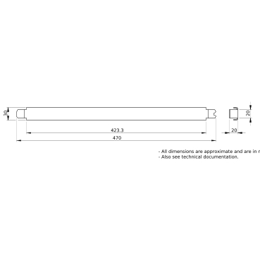 PrismaSeT_LVS08867_Cable Tie Supports (2) For Wall-Mounted Or Floor-Standing Enclosure