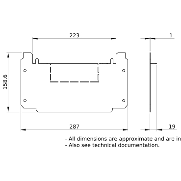 PrismaSeT_LVS08888_Gland Plate For Duct Plinth