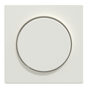 MEG5250-0319 - Zentralplatte mit Drehknopf, polarweiß glänzend  