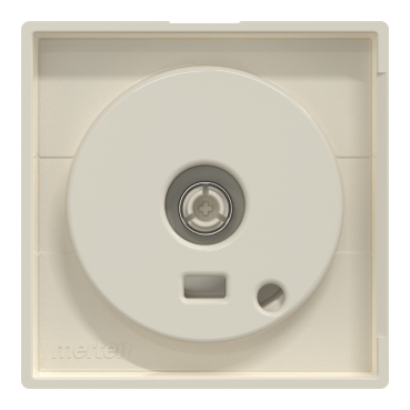 MEG5250-0344 - Zentralplatte mit Drehknopf, weiß glänzend, System 
