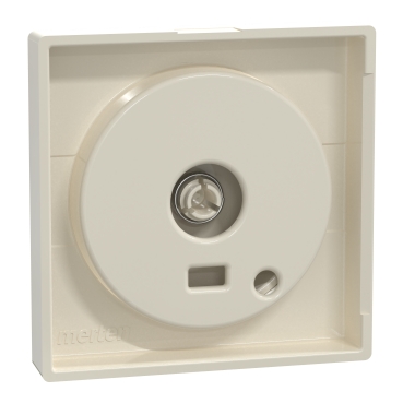 MEG5250-0344 - Zentralplatte mit Drehknopf, weiß glänzend, System 