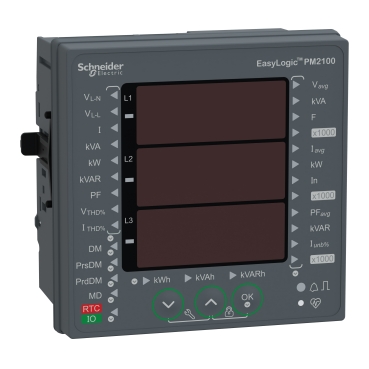 METSEPM2220 EasyLogic PM2220, Power & Energy meter, up to the 15th  harmonic, LCD display, RS485, class 1 - Detopsy Electrical Shop